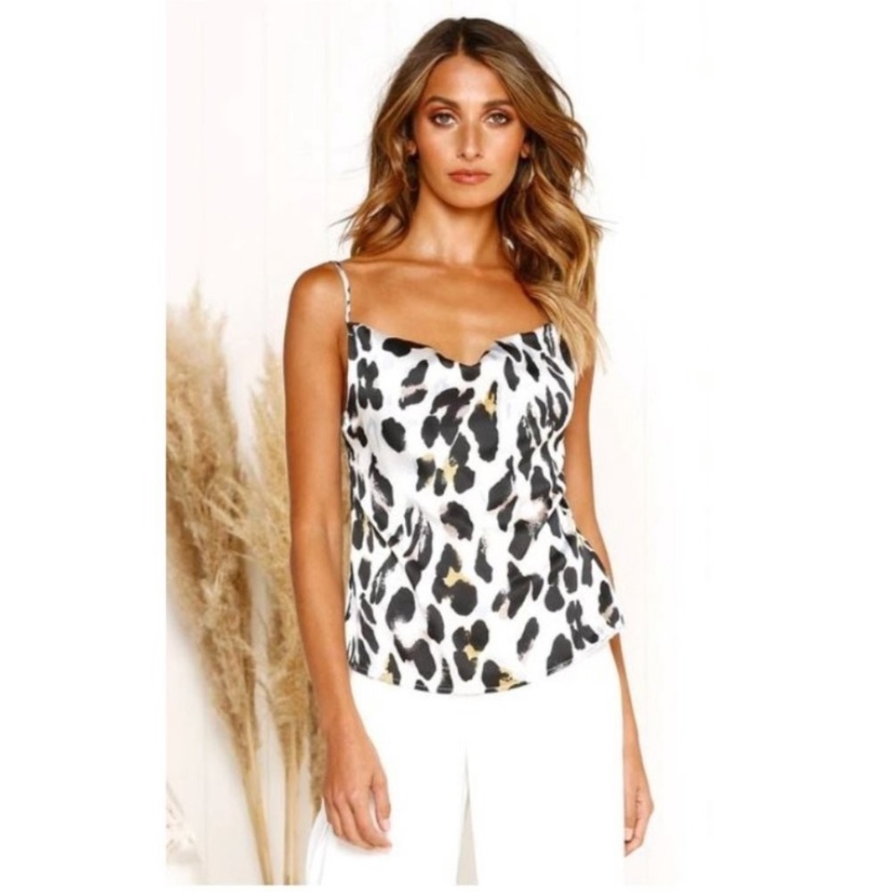 Leopard print sleeveless camisole - Picture 4 of 6